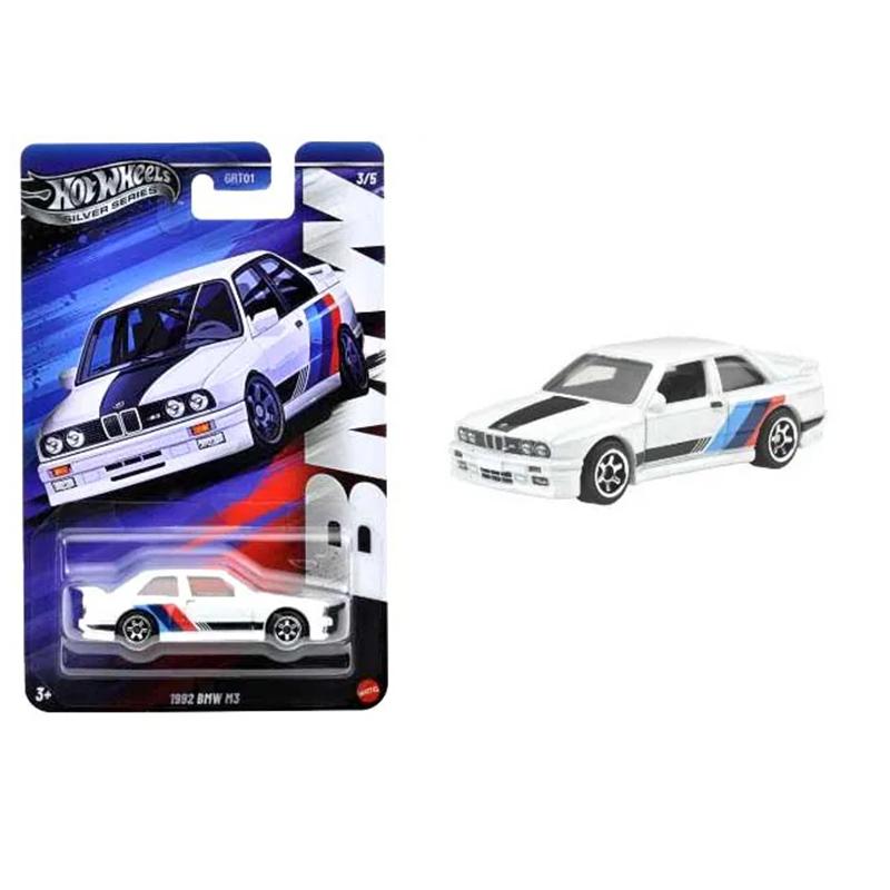 Original Hot Wheels Silver Series 1/64 Auto BMW Collection Car Metal Models M1/M2/M3/M4/M5 Toys for Boys Mini Simulation Vehicle