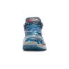 New LiNing WOW 2 Cushioned Slip Resistant Mid Top Basketball Shoes Men's Blue Camouflage