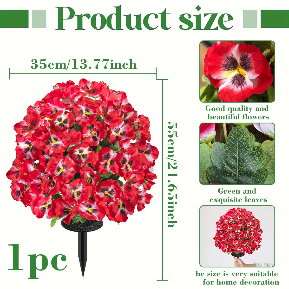 Шелковый букет из анютиных глазок и фаленопсисов для свадьбы и домашнего декора