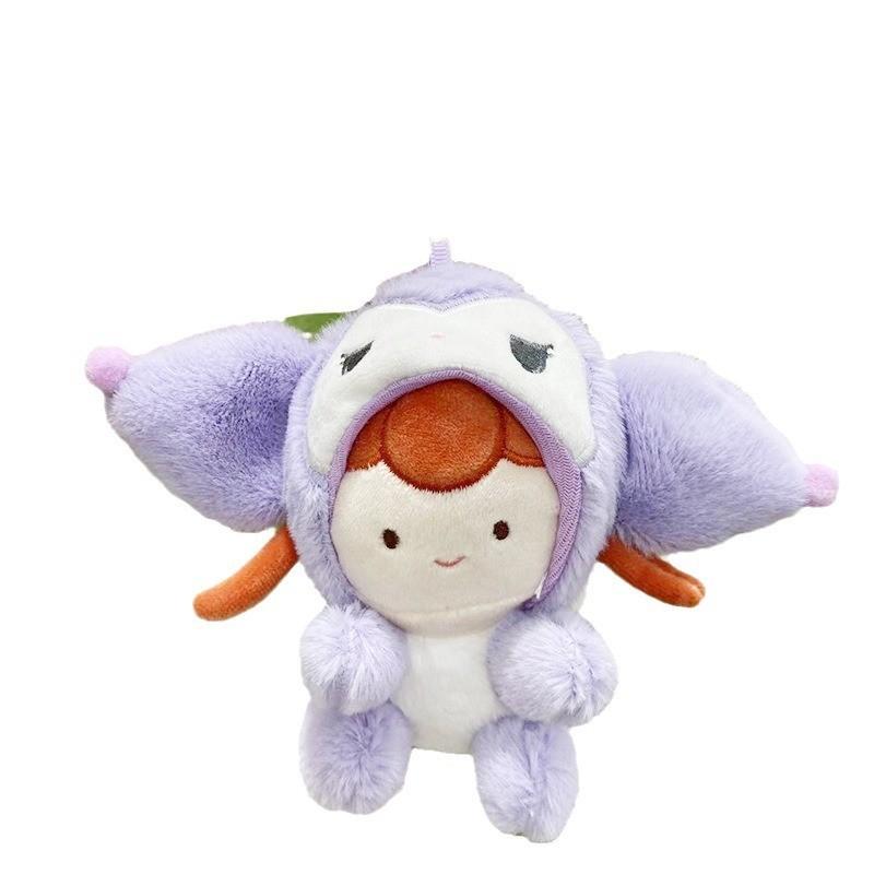 Kurumi Plyšová Krásná Panenka Roztomilá Zvířecí Postavička Klíčenka Měkká Plyšová Závěsná Hračka