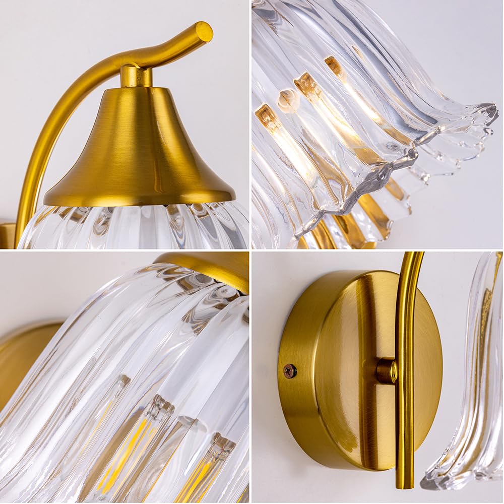 Bracket Lamp LED Stylish Scandinavian Washroom Glass Simple Stairs Antique Bedroom Washroom Electric Dining Interior Entrance Lighting Indirect