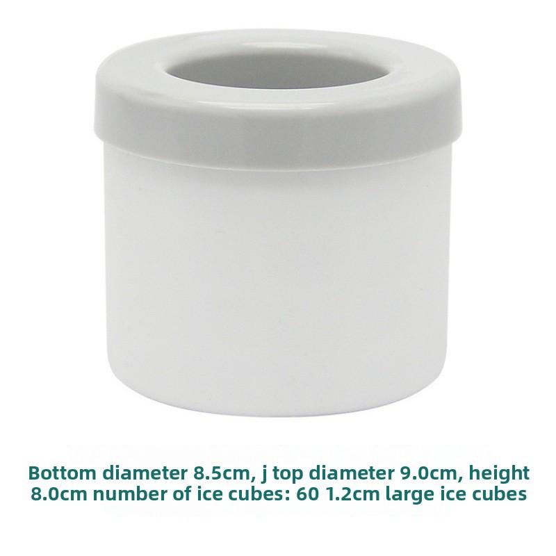 

Круглый силиконовый лоток для кубиков льда с крышкой и мини-ведёрком для льда, легко извлекаемые формы для льда для виски, коктейлей и напитков Opp Pack серый