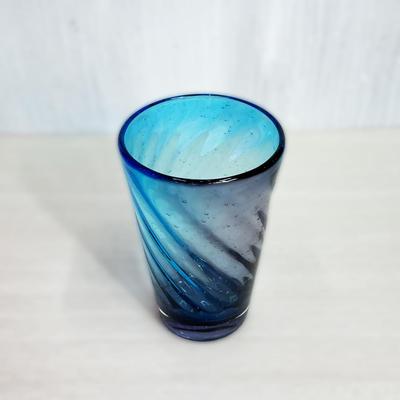 Ryukyu Glass Okinawa Awamori Birthday Churaumi Long Glass Tumbler, Souvenir, Glass, Cup, Stylish, Gift, (Light Purple)