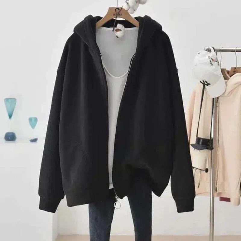 

Coats for Women Winter Hooded Thickened Velvet Solid Color Windbreaker Loose Casual Coat Top XXXXL
