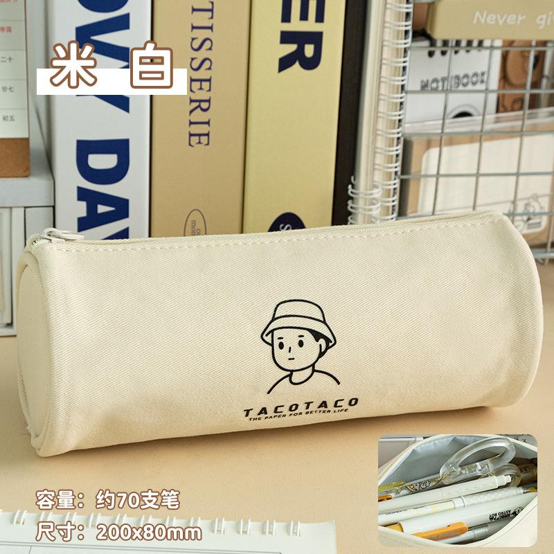 

Cylinder large-capacity pencil bag high value niche student pencil bag ins wind niche