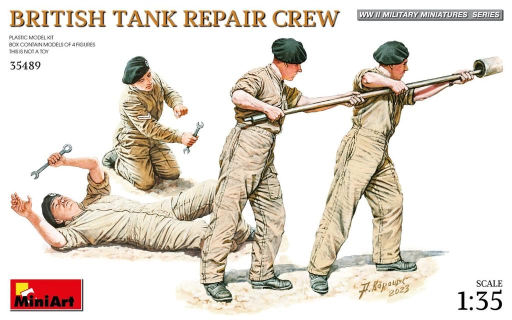 Miniart British Tank Repair Crew Plastic Model MA35489 1/35 (person)