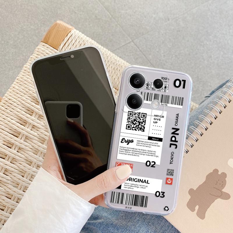 Graffiti Expression Case For iPhone Samsung A55 M34 S24 Xiaomi Redmi 13 Pro 14 Huawei Honor Shockproof Phone Bumper TPU Anti-Scratch Clear Back Cover