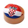 Dumpling Squishy Toy Slow Rising Stress Relief Squeeze Toy with National Flag Print for Kids and Adults Home Office Decor