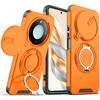 For Honor Magic8 Lite Case Honor X9D Cover Magic 8 Lite Magnetic Ring Armor Slide Camera Lens Case Magsafe Wireless Charge Cover