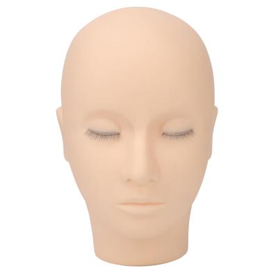 Lash Mannequin Head 3 Layers Safe Soft Silicone High Simulation Makeup Practice Head for Salon