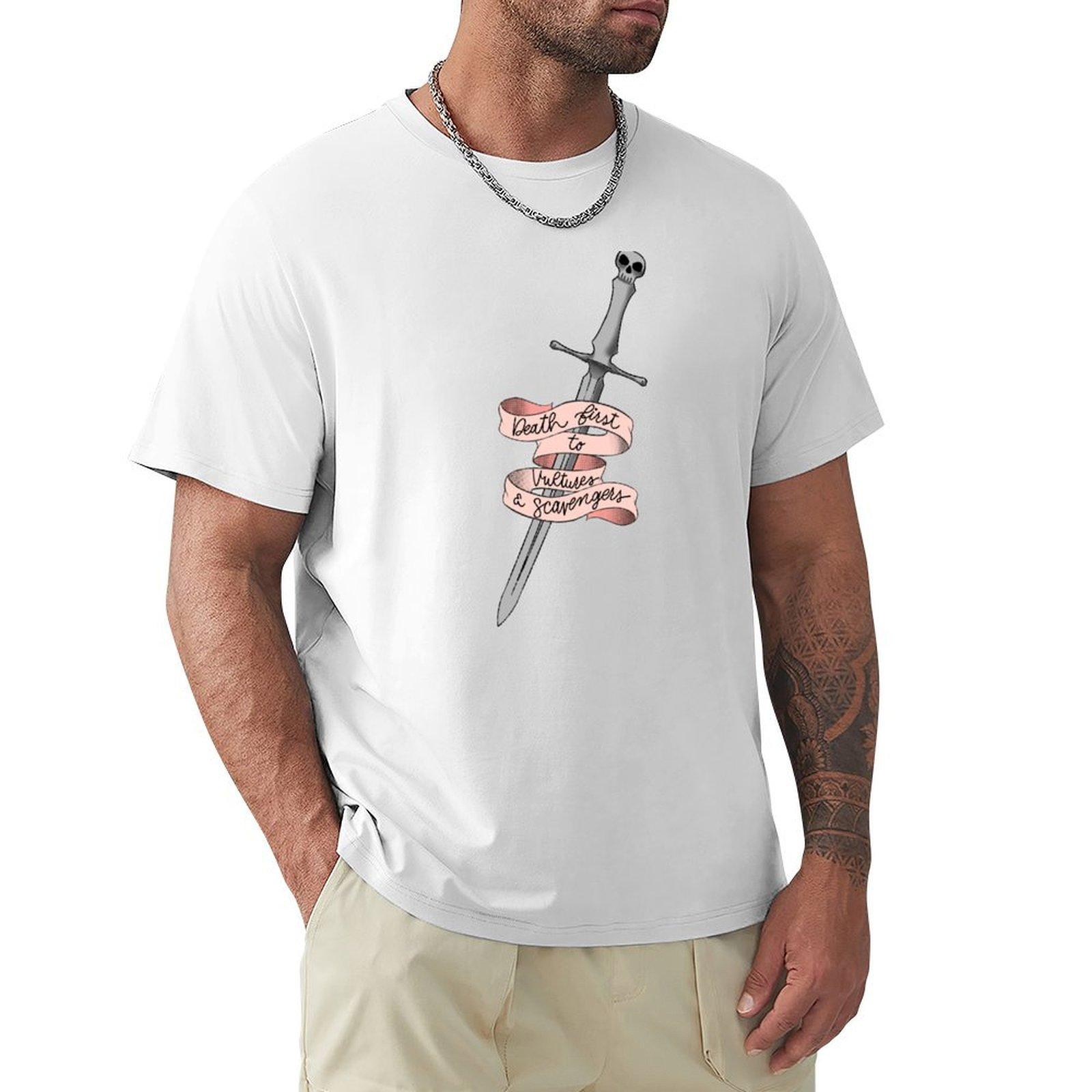 Death First to Vultures and Scavengers TShirt tops football t shirt sweat men clothings S