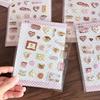 1/4Pcs Kawaii Cream Cake Cookies 3D Foam Stickers For Journal Scrapbook Stationery Decor Cute Y2K Sweetheart Dessert Stickers