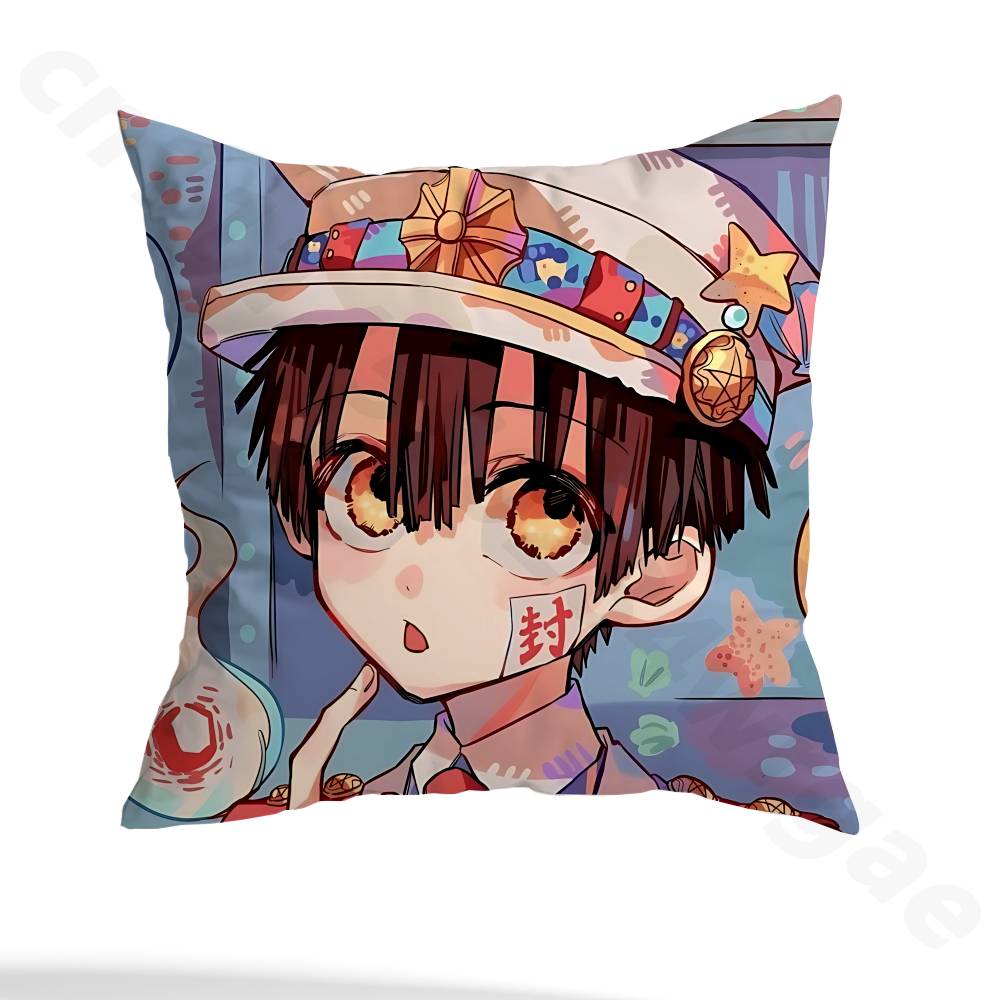T-Toilet-bound Hanako-kun Pillow Case Pillow Case Living Room Sofa Cushion Cover Suitable For Home Bedroom Room Decoration
