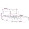 VidaXL Bed Frames Without Mattress Brown Oak 140x200 Cm 4106842