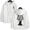 2025 Trendy Mens Hooded Sweatshirts Satan Demonic Print Autumn Winter Casual Sportswear Urban Streetwear Male Top Men's Clothing