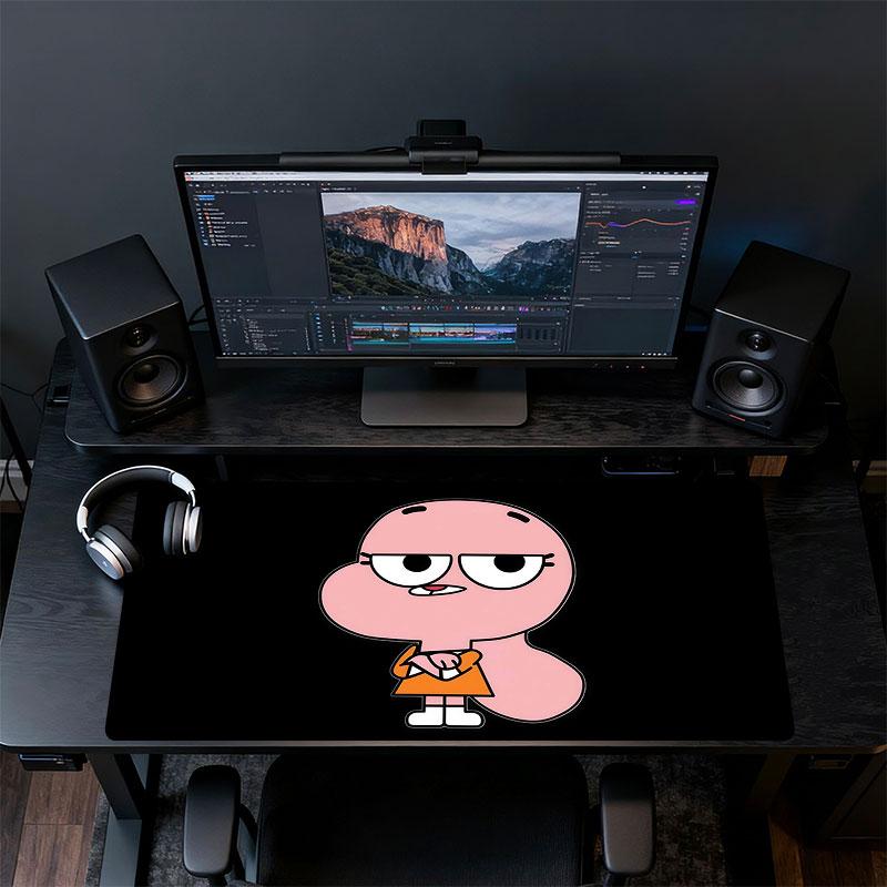Anais Watterson Mauspads, Große Gaming-Schreibtischmatte, Rutschfestes XXL-Mauspad für Laptop & Tablet, Mini-PC-Spielmatte mit Genähten Kanten