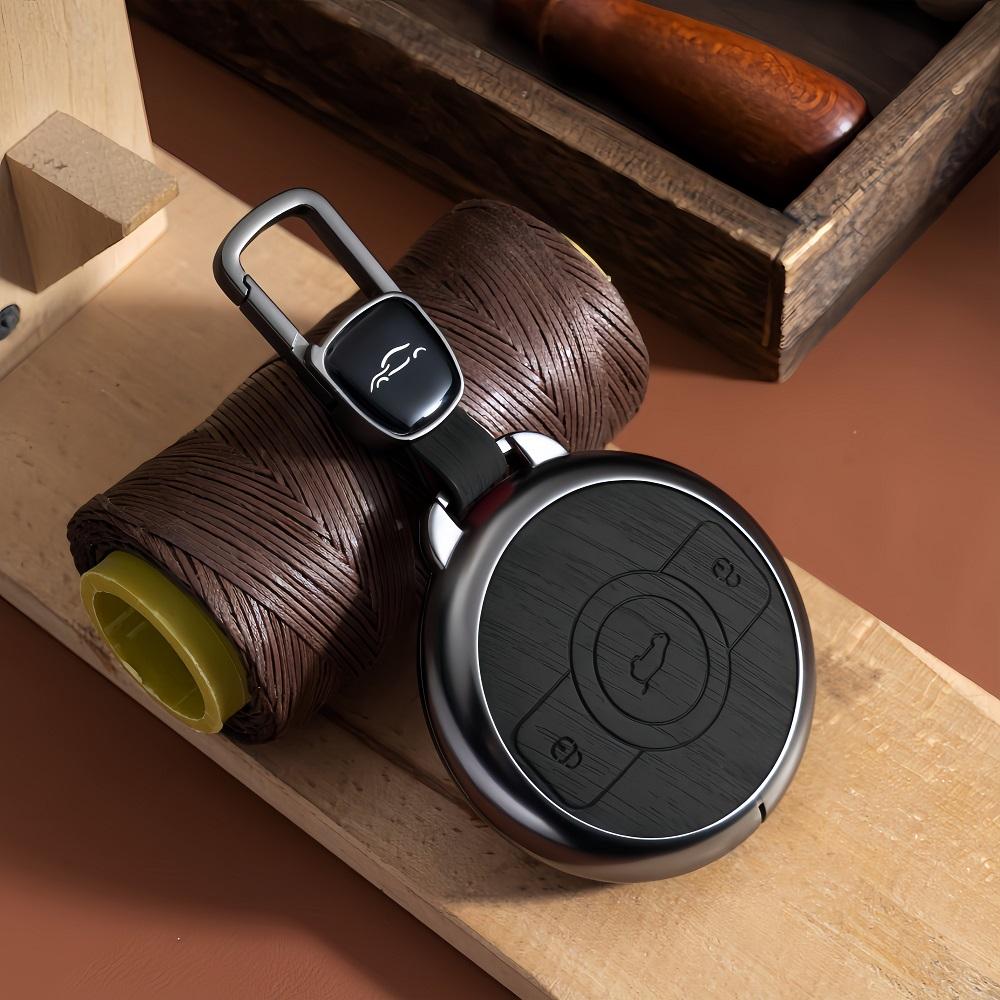 

Металлический чехол для автомобильного ключа, держатель для ключа Mercedes Benz SMART Fortwo 1 BRABUS 1 Benz SMART 2023 2024, аксессуары для брелока чёрный