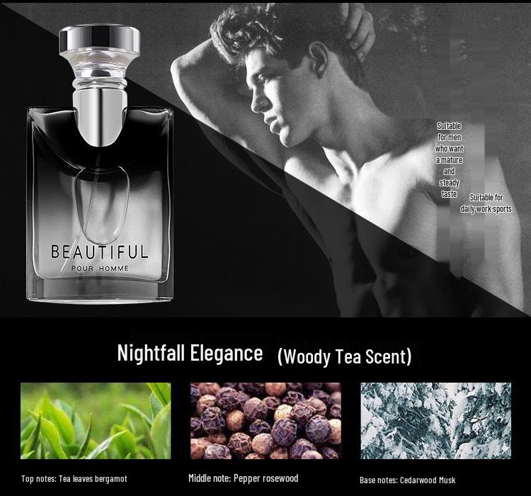 Little City Yika Darjeeling Tea Men's Perfume - 100ml Azure Gentleman Cologne, Long-lasting Light Fragrance