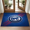 Chicago Cubs Design Crystal Velvet Rug Soft Decorative Mat for Bedroom Entrance
