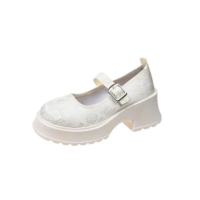 

Модные туфли на платформе для женщин Супер высокие каблуки Ремешок с пряжкой Мэри Джейн Принтованные туфли Женские Готические туфли для вечеринки Женские 2024 40