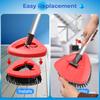 Non-Scratch Bristles Scrub for Vileda Turbo EasyWring Floor Mop Heavy-Duty Tile Deep Cleaning Brush-Drop Shipping