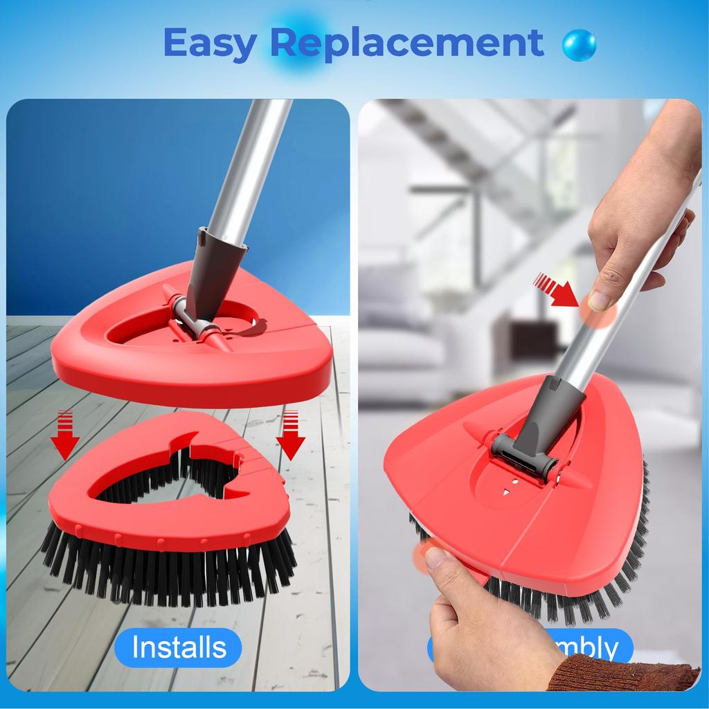 Non-Scratch Bristles Scrub for Vileda Turbo EasyWring Floor Mop Heavy-Duty Tile Deep Cleaning Brush-Drop Shipping