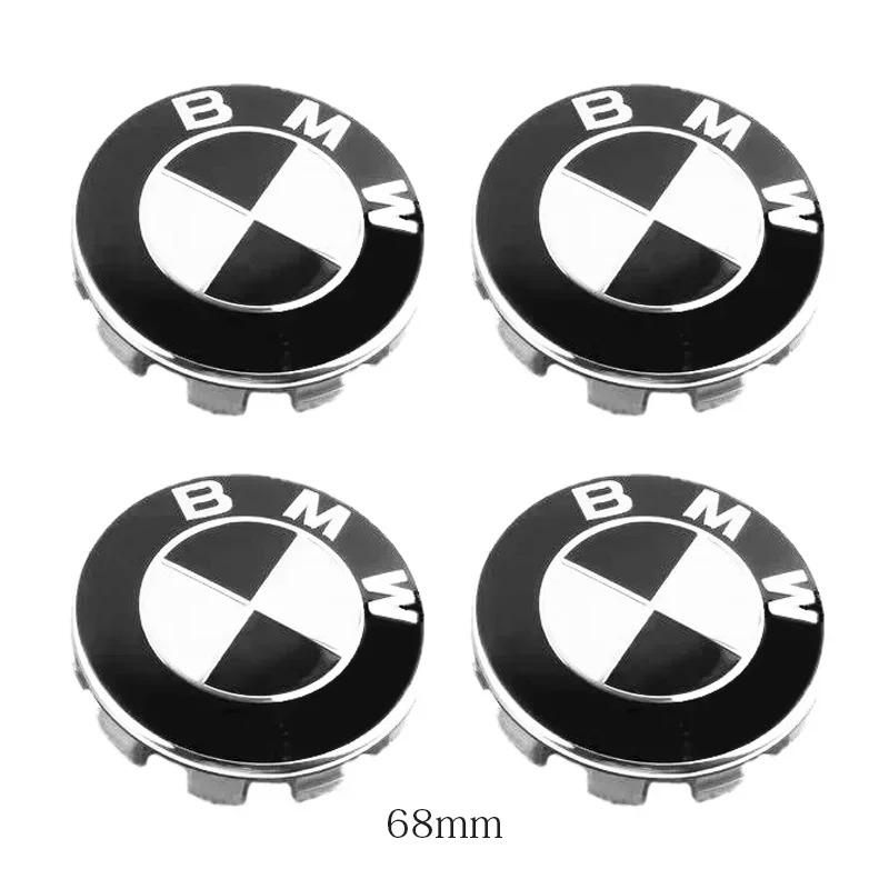 2026 Hot 4pcs 56mm 68mm Car Wheel Center Hub Caps ABS Tire Cover Sticker For BMW M Emblem E46 E36 E34 F10 E90 F30 E60 F30 E53 E30 E92 E87
