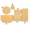 1pc DIY Zipper Installation Wood Tool, Wooden Board Template, Sewing Zipper Assist Installation Plate, Sewing Handcrafted Tool