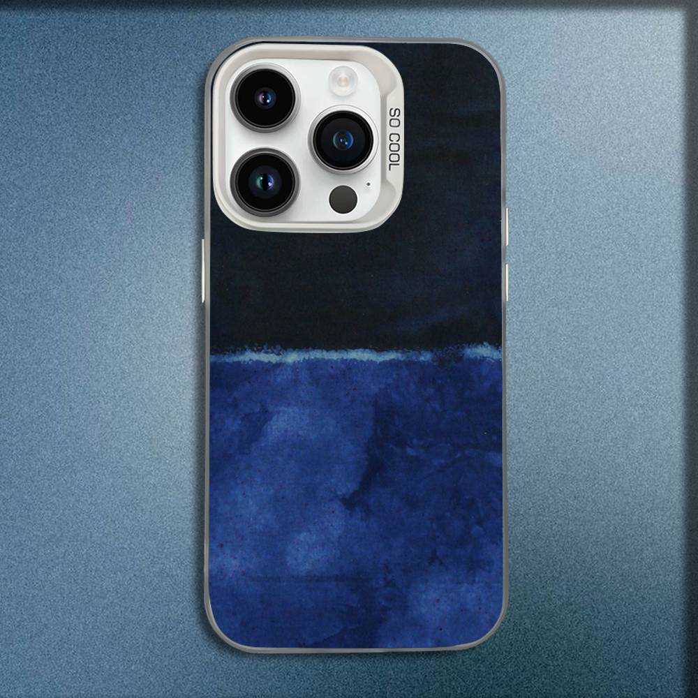 M-Mark Rothko Art Phone Case For iPhone 16,15,14,13,12,11,Mini,Pro,E,MAX White Candy Matte Shockproof Cover