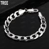 925er Sterlingsilber 10mm Ineinandergreifendes Exquisites Armband - Modisches Geschenk Schmuck