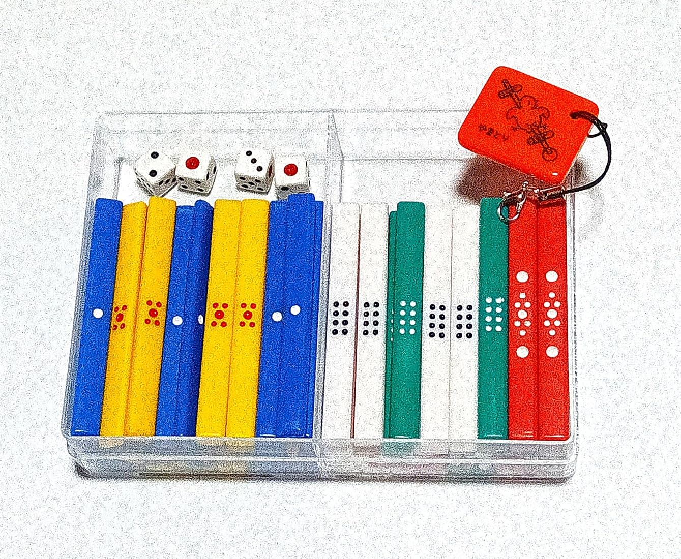 

Colored scoring stick set (4 dice and yakitori strap included) Mahjong supplies