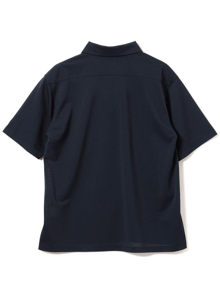 B:MING LIFE STORE by BEAMS S/S Polo Shirt [BEAMS 100 Masterpieces] Breeze Cool® Mesh Polo Shirt (Suitable for Matching), Men's Navy, Size Small