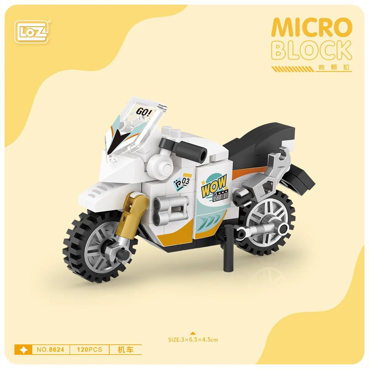 

LOZ Mini Police Car Building Block Motorcycle Tank Truck Racing City DIY Assemble Model Puzzle Brick Toy for Kids Girl Gift