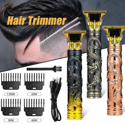 Vintage T9 Elektrische Akku-Haarschneidemaschine Professioneller Haarschneider für Männer Clipper Rasierer Bartfeuerzeug