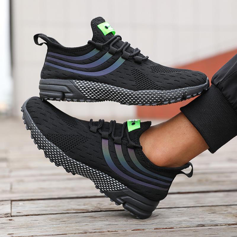 Summer Breathable Sports Men's Casual Shoes Outdoor Walking Tenis Masculino Comfortable Jogging Lightweight Vulcanized Shoes