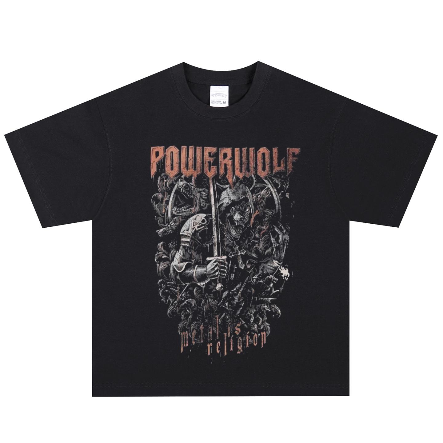 Футболка Powerwolf, Мягкая ткань, Повседневная одежда M
