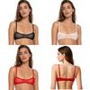 S-3XL Top Braletă din Plasă Transparentă Fără Sârmă Ne căptușit Mini Lenjerie de corp Îmbrăcăminte de noapte pentru Noaptea de Dating Îmbrăcăminte de noapte