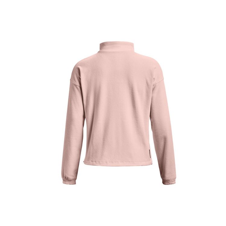 Under Armour Half-Zip Fleece Training Jacket Women Outerwear Pink 1365776-685