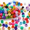 20Pcs 7.9x14mm Big Hole Silicone Beads Hair Positioning Beads for DIY Bracelet Jewelry & Hair Braiding Supplies