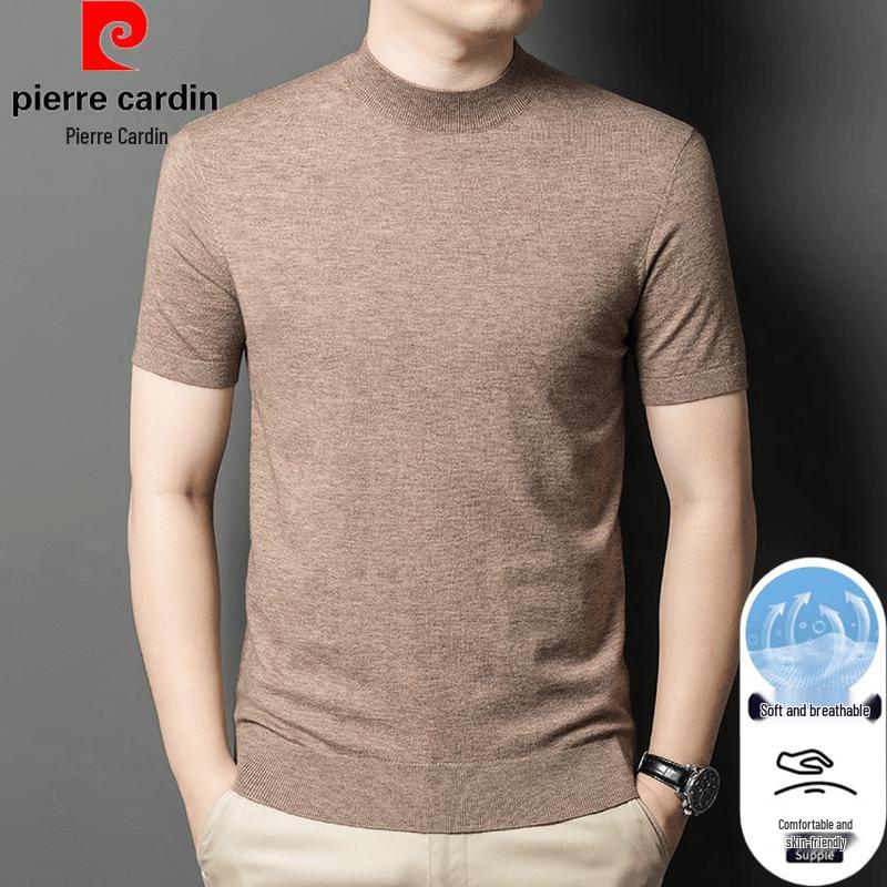 

Pierre Cardin Men s Breathable Knit Round Neck T-Shirt 175/XL