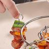 Air Fryer Rack with 12/24 Skewer Stainless Steel Vertical Meat Skewers Rack