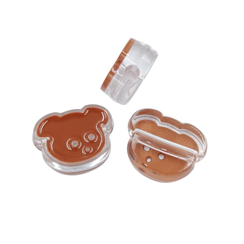 Kreativ für Schmuckherstellung 3 Stück Blume Hundeform Acrylperlen Anhänger Halskette Armband Großhandel DIY Fundstücke