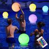 16 Colors Floating Pool Lights 38cm Large Inflatable Pool Beach Ball For Water Pool Party Outdoor Balloon LED Garden Ball Light