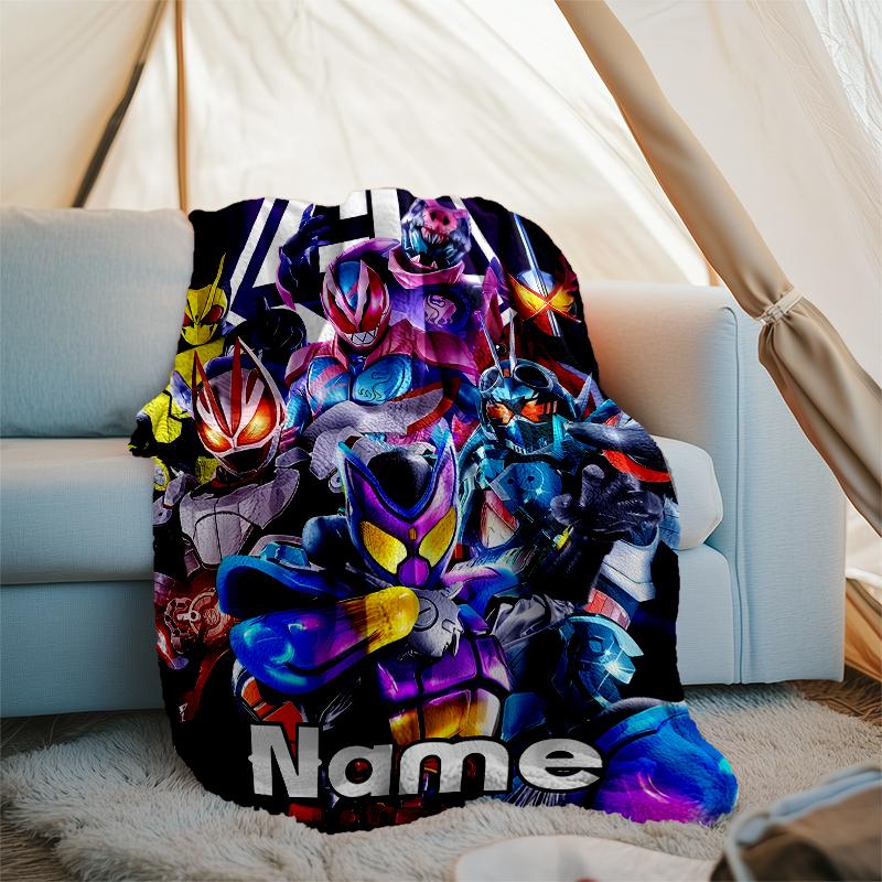 Personalized Custom Name Blanket - Kamen Rider Decade Print Design,Blanket for Sofa,Bed,Travel,Camping - Soft and Warm, Great Gift
