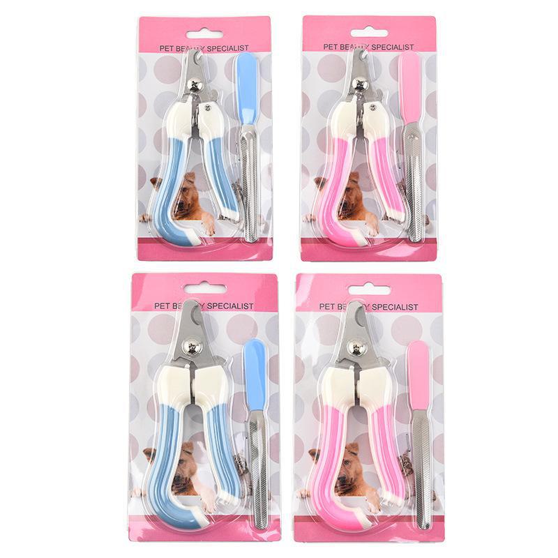 Pet Nail Clippers & File Set for Cats and Dogs - Manicure Kit for Pets