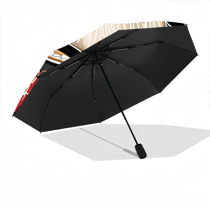 1pc Christmas Fashionable Automatic Opening/Closing Folding Umbrella with 8 Bones, Windproof Portable, Daily Use184