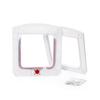 1Pc Cat Dog Flap Door With 4 Way Locking Kitten Small Pet Dual Entry And Exit Door Weatherproof Pet Safety Doors Weatherproof