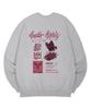 MONSTER REPUBLIC Fly Burgundy Red Sweatshirt Gray