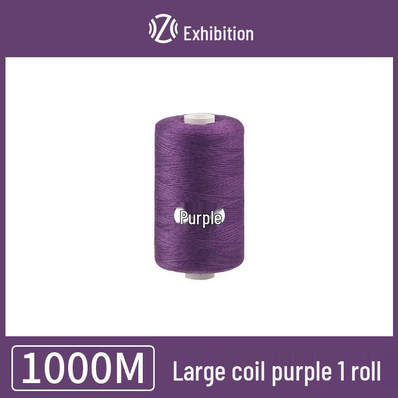 Polyester Sewing Thread - 1000 Yards for Garments & Crafts, Assorted Colors, Small Spool