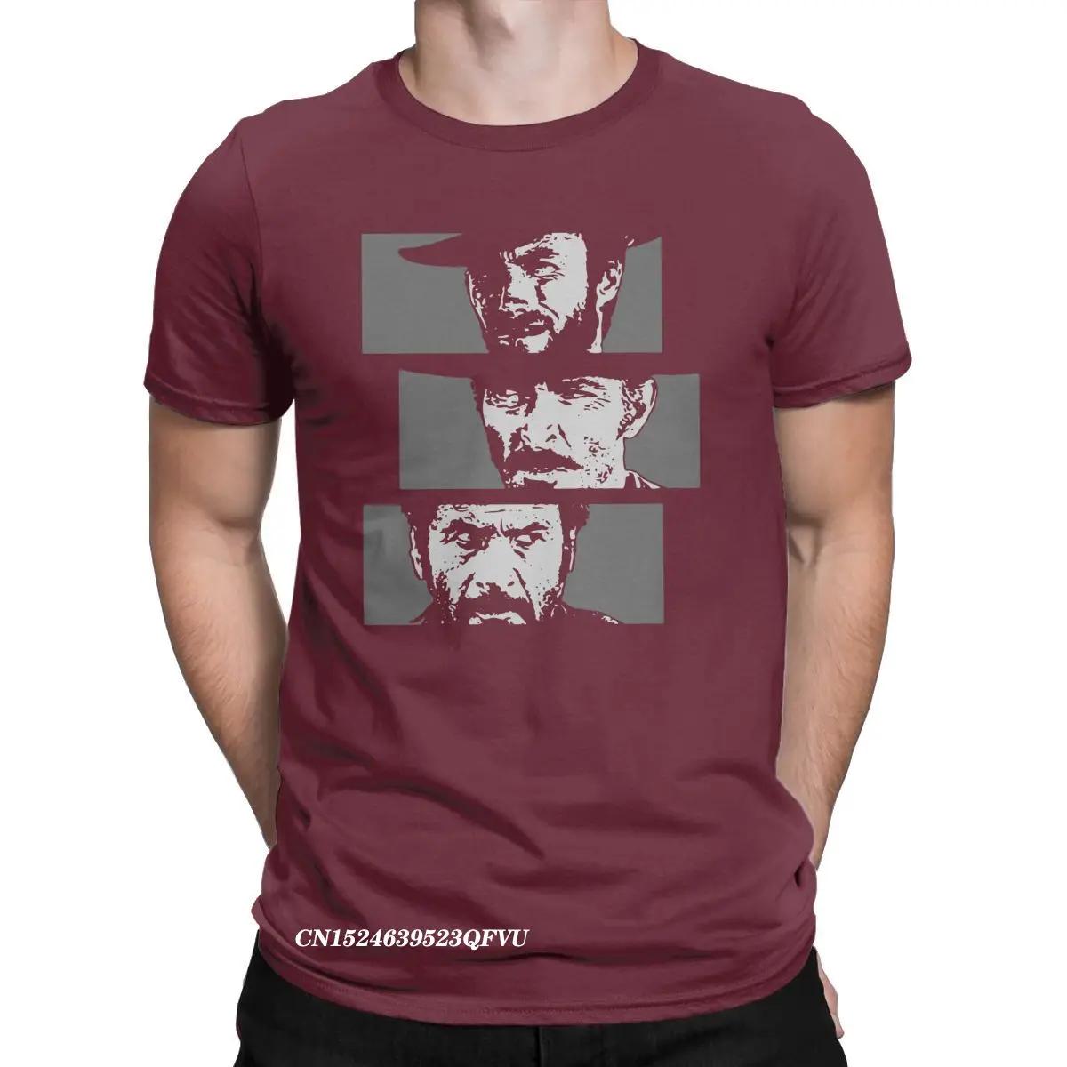 

Футболка The Good The Bad and The Ugly Чоловіча Преміум Бавовна Повсякденні Футболки Клінт Іствуд Футболка Одяг Harajuku Літо M